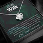 To My Wife Love Knot Necklace Gift