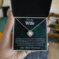 To My Wife Love Knot Necklace Gift