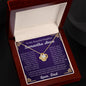 To My Beautiful Daughter Samantha Anne Love Knot Necklace Gift