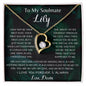 To My Soulmate Lily Forever Love Necklace