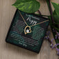 To My Soulmate Peggy Forever Love Necklace Gift / I Love You Forever And Always