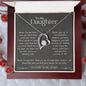 To My Daughter Forever Love Necklace | Never Give Up