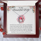 To My Beautiful Wife Forever Love Necklace