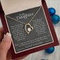 To My Daughter Forever Love Necklace | Never Give Up