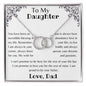 To My Daughter Perfect Pair Necklace