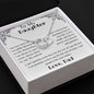 To My Daughter Perfect Pair Necklace