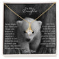 To My Daughter Alluring Beauty Necklace