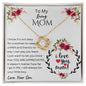 To My Loving Mom Love Knot Necklace | I Will Always Be Your Little Boy