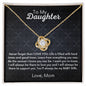 To My Daughter Love Knot Necklace | Gift for Daughter From Mom | Daughter Birthday Gift | Daughter Christmas Gift