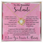 To My Beautiful Soulmate Love Knot Necklace | I Can't Live Without You