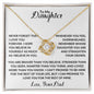 To My Daughter | Believe In Yourself | Love Knot Necklace