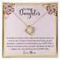To My Daughter Love Knot Necklace Gift For Daughter From Mom Daughter Birthday Gift