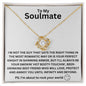 To My Soulmate Love Knot Necklace | I'm About To Rock Your World