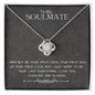 To My Soulmate Love Knot Necklace | I Love You Forever And Always