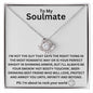 To My Soulmate Love Knot Necklace | I'm About To Rock Your World