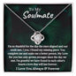 To My Soulmate Love Knot Necklace | You Make Me A Better Person
