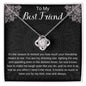 To My Best Friend Love Knot Necklace Christmas Gift For Friend