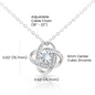 To My Beautiful Soulmate Love Knot Necklace | I Can't Live Without You