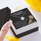 To My Beautiful Daughter Love Knot Necklace | I Am Here For You Always & Forever
