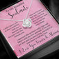 To My Beautiful Soulmate Love Knot Necklace | I Can't Live Without You
