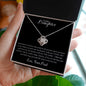 To My Daughter Love Knot Necklace Gift For Daughter From Dad