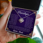 To My Beautiful Daughter Marilyn Love Knot Necklace | Never Forget That I Love You