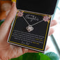 To My Daughter Love Knot Necklace Gift For Daughter From Dad Daughter Birthday Gift