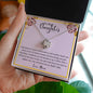 To My Daughter Love Knot Necklace Gift For Daughter From Mom Daughter Birthday Gift