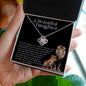 To My Beautiful Daughter Love Knot Necklace | I Am Here For You Always & Forever