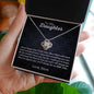 To My Daughter Love Knot Necklace | Gift for Daughter From Mom | Daughter Birthday Gift | Daughter Christmas Gift