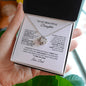 To My Beautiful Daughter Love Knot Necklace
