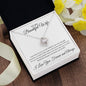 To My Beautiful Wife Love Knot Necklace | I Only Think Of You
