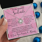 To My Beautiful Soulmate Love Knot Necklace | I Can't Live Without You
