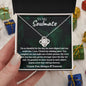 To My Soulmate Love Knot Necklace | You Make Me A Better Person