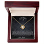 To My Daughter Love Knot Necklace