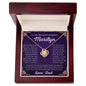 To My Beautiful Daughter Marilyn Love Knot Necklace | Never Forget That I Love You