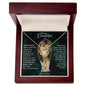To My Daughter Love Knot Necklace