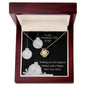 To My Smoking Hot Wife Love Knot Necklace
