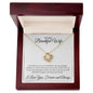 To My Beautiful Wife Love Knot Necklace | I Only Think Of You