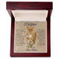 To My Daughter Love Knot Necklace Old Lioness