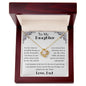 To My Daughter Love Knot Necklace