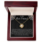 To My Best Friend Love Knot Necklace Christmas Gift For Friend