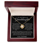 To My Beloved Granddaughter Love Knot Necklace | Always Be Brave And Strong