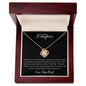 To My Daughter Love Knot Necklace Gift For Daughter From Dad