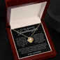 To My Beloved Granddaughter Love Knot Necklace | Always Be Brave And Strong