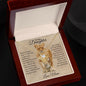 To My Daughter Love Knot Necklace Old Lioness