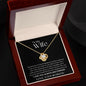 To My Wife Love Knot Necklace | Having You Is What I Live For