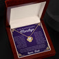 To My Beautiful Daughter Marilyn Love Knot Necklace | Never Forget That I Love You