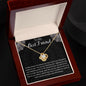 To My Best Friend Love Knot Necklace Christmas Gift For Friend