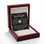 To My Beloved Granddaughter Love Knot Necklace | Always Be Brave And Strong